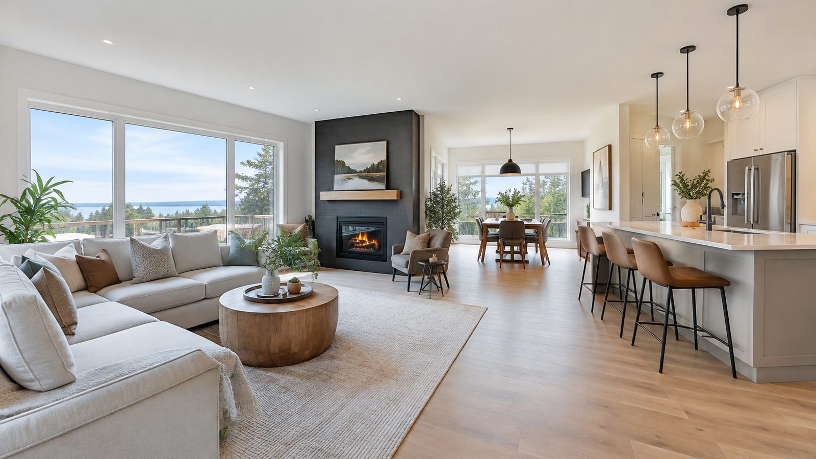Renovated home interior
